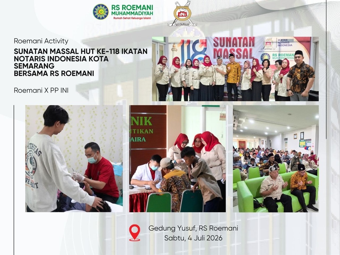 Sunatan Massal HUT ke-118 Ikatan Notaris Indonesia Kota Semarang Bersama RS Roemani